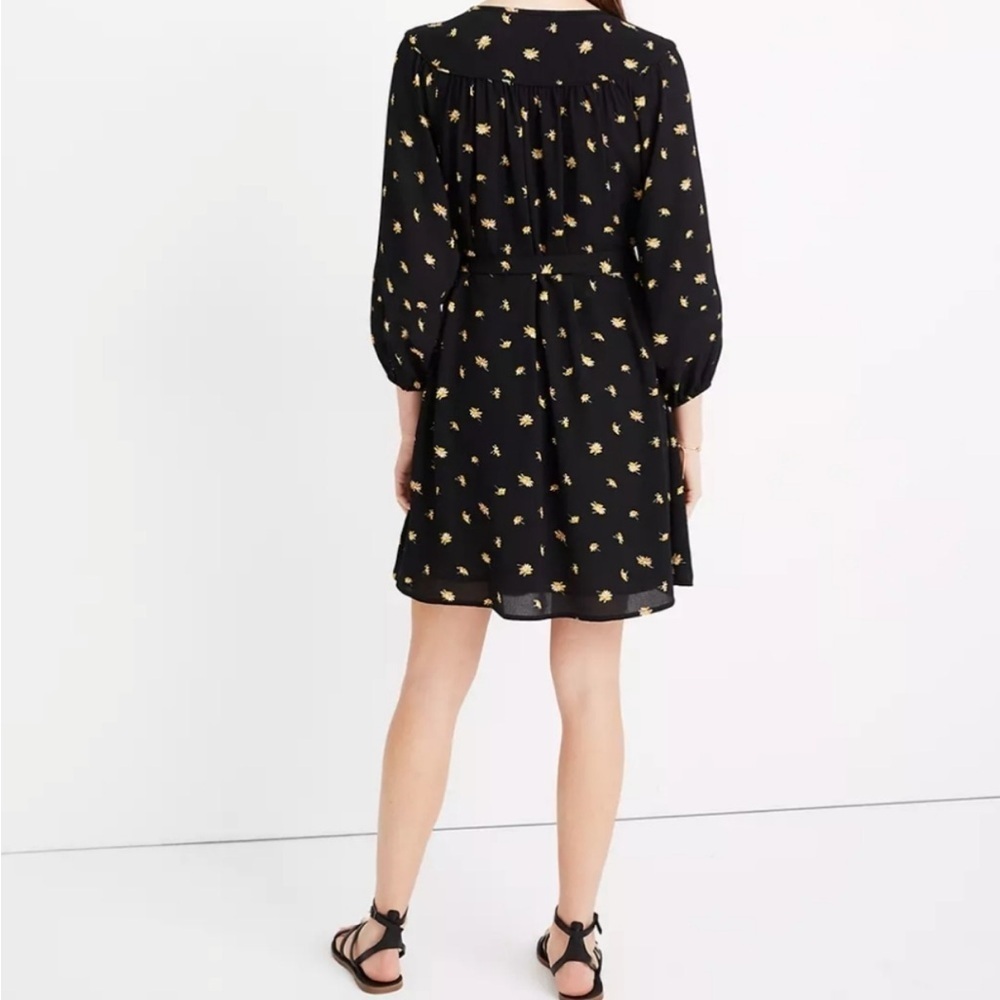 MADEWELL tie-waist mini dress in french daisies - Picture 9 of 11
